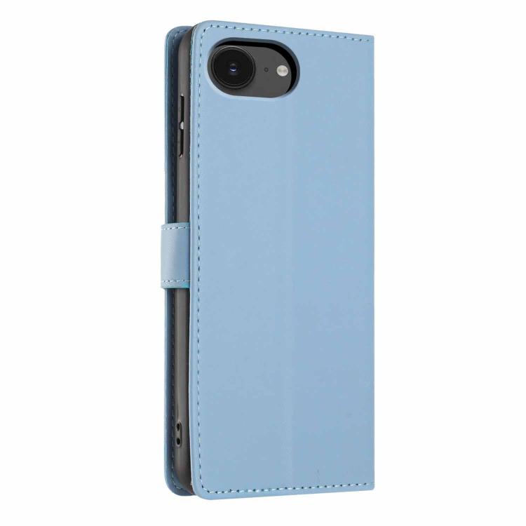 For iPhone 17e / 16e Tree Cat Embossed Flip Vegan Leather Phone Case