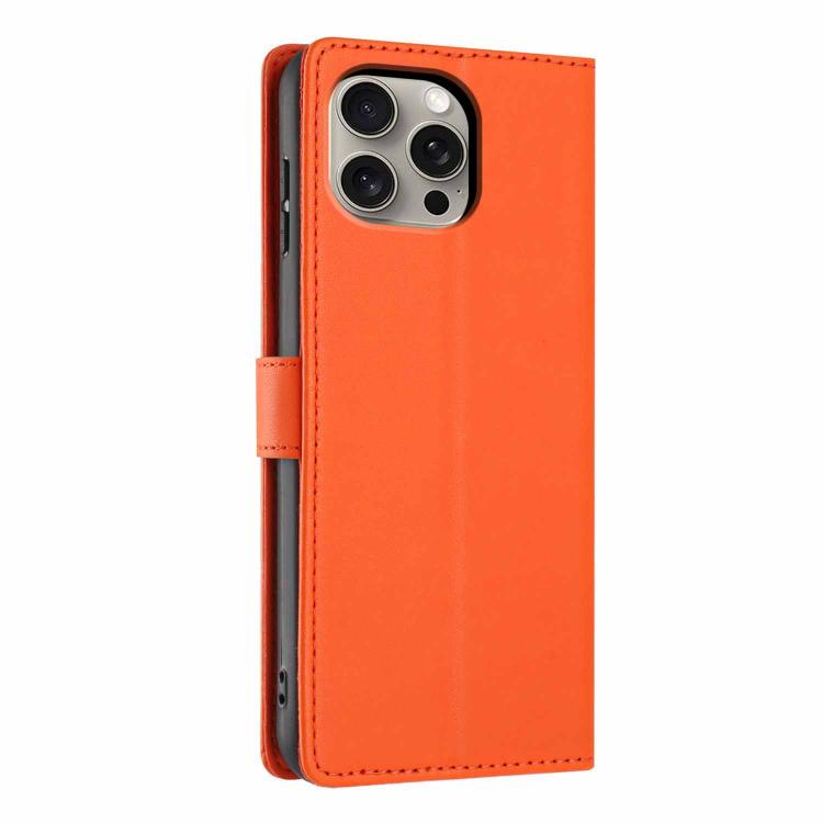 For iPhone 15 Pro Max Tree Cat Embossed Flip Vegan Leather Phone Case