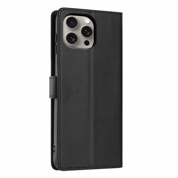 For iPhone 15 Pro Max Tree Cat Embossed Flip Vegan Leather Phone Case