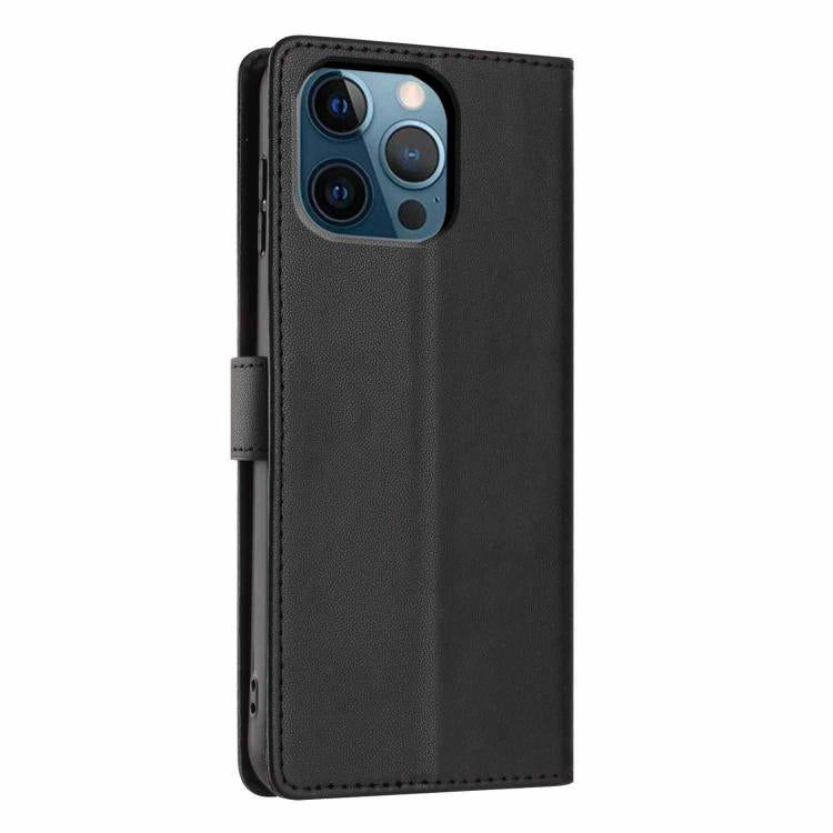 For iPhone 12 Pro Max Tree Cat Embossed Flip Vegan Leather Phone Case