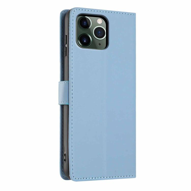 For iPhone 11 Pro Max Tree Cat Embossed Flip Vegan Leather Phone Case