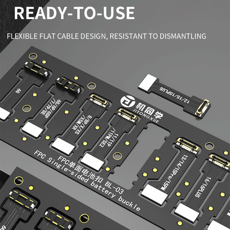 JTX BL-03 Power Cable Battery Soft FPC Connector Supports iPhone 6 to 16 Series