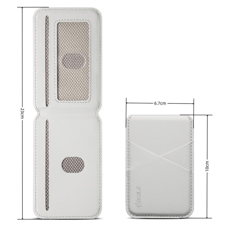 ESEBLE S2 Faux Leather Texture Magnetic RFID Mobile Phone Card Slots Holder