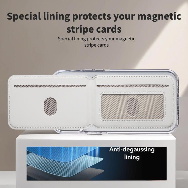 ESEBLE S2 Faux Leather Texture Magnetic RFID Mobile Phone Card Slots Holder