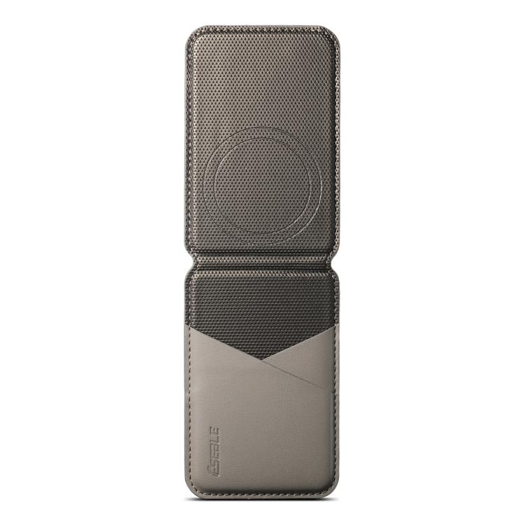 ESEBLE S3 Color Blocked Faux Leather Texture Magnetic RFID Mobile Phone Card Slots Holder