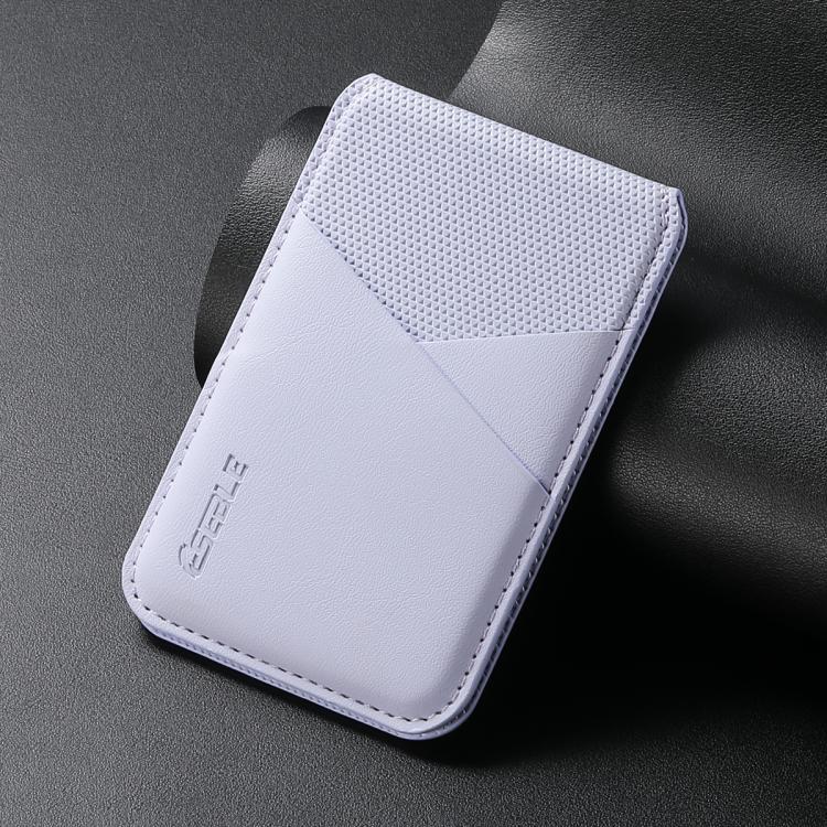 ESEBLE S3 Color Blocked Faux Leather Texture Magnetic RFID Mobile Phone Card Slots Holder