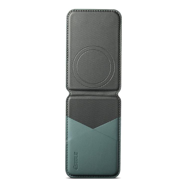 ESEBLE S3 Color Blocked Faux Leather Texture Magnetic RFID Mobile Phone Card Slots Holder