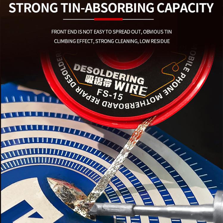 JTX FS-15 1.5M 2.0mm Desoldering Wire Set