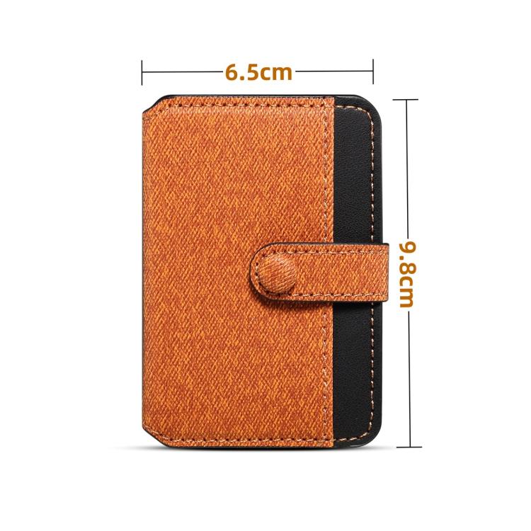 ESEBLE Adhesive Style Color Blocked Folding Mobile Phone Card Slots Holder