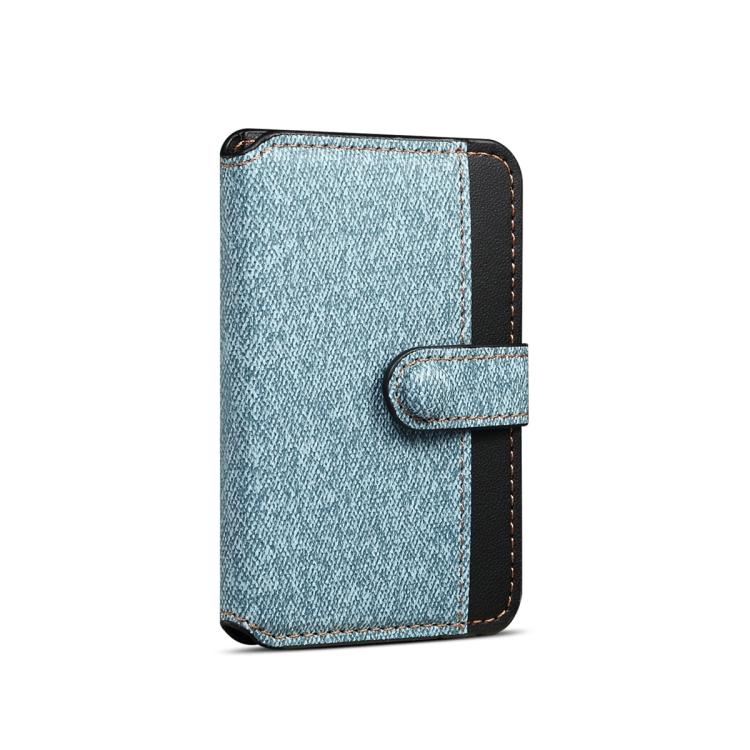 ESEBLE Adhesive Style Color Blocked Folding Mobile Phone Card Slots Holder