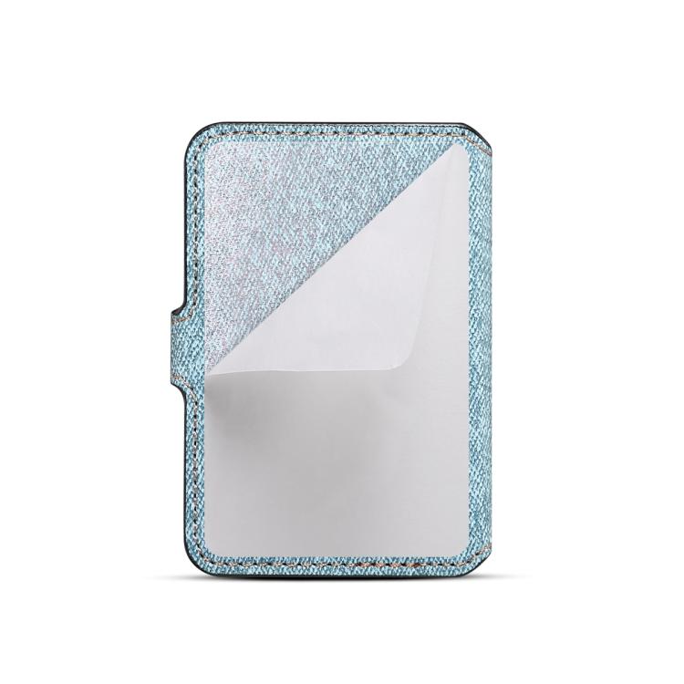 ESEBLE Adhesive Style Color Blocked Folding Mobile Phone Card Slots Holder
