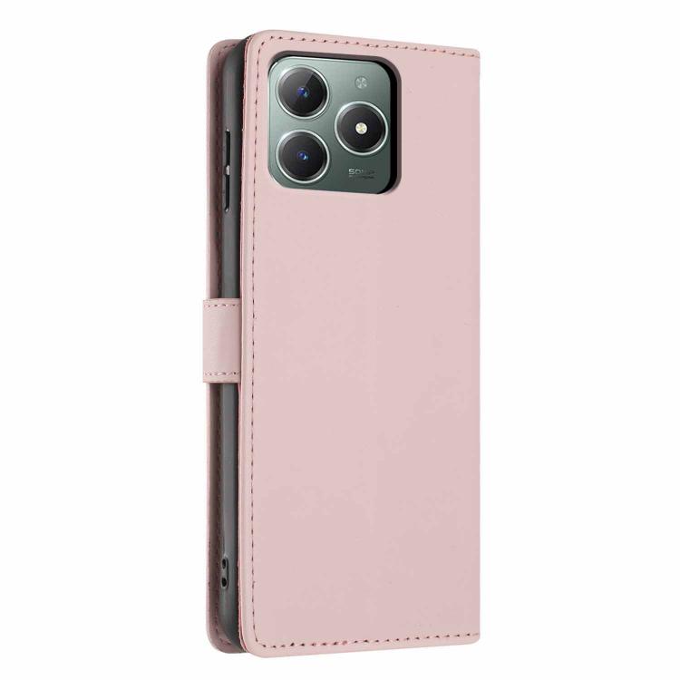 For Realme C61 / C63 Tree Cat Embossed Flip Vegan Leather Phone Case
