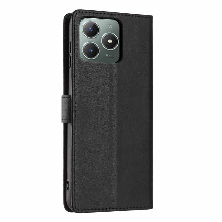 For Realme C61 / C63 Tree Cat Embossed Flip Vegan Leather Phone Case