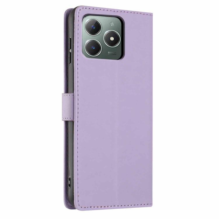 For Realme C61 / C63 Tree Cat Embossed Flip Vegan Leather Phone Case