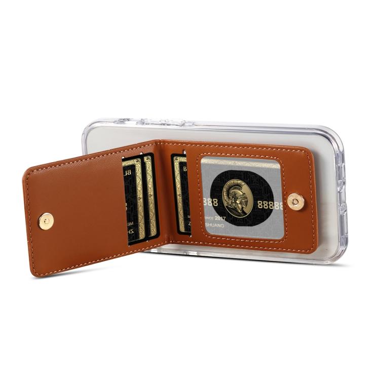 ESEBLE Adhesive Style Rhombic Texture Folding RFID Mobile Phone Card Slots Holder
