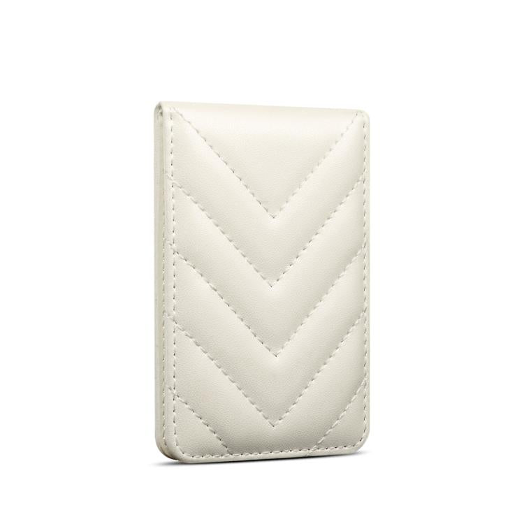ESEBLE Adhesive Style Rhombic Texture Folding RFID Mobile Phone Card Slots Holder