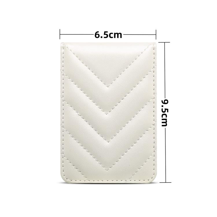 ESEBLE Adhesive Style Rhombic Texture Folding RFID Mobile Phone Card Slots Holder