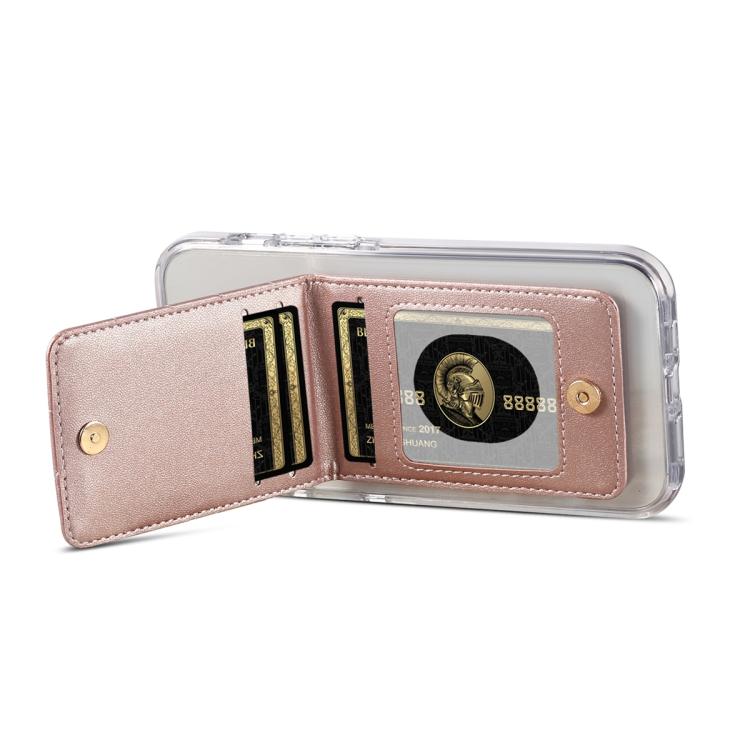 ESEBLE Adhesive Style Rhombic Texture Folding RFID Mobile Phone Card Slots Holder
