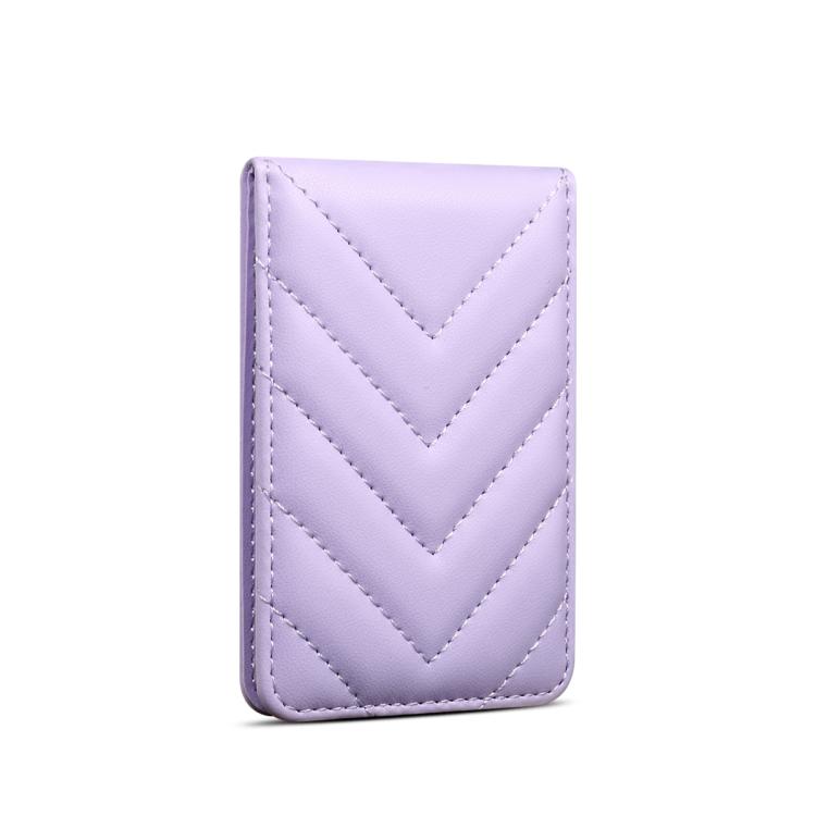ESEBLE Adhesive Style Rhombic Texture Folding RFID Mobile Phone Card Slots Holder