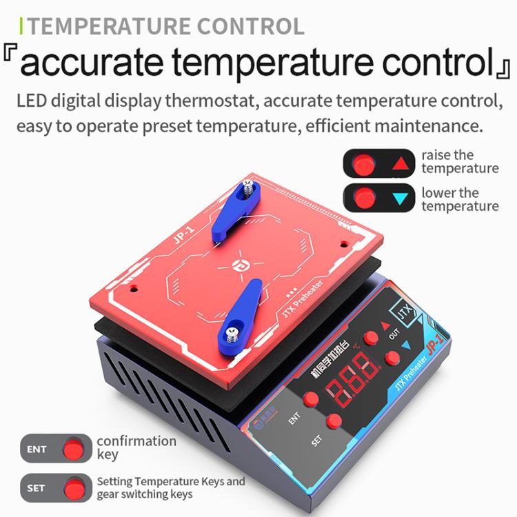 JTX JP-1 Universal Motherboard Planting Tin Degumming Laminated Preheating Platform, Plug:EU Plug
