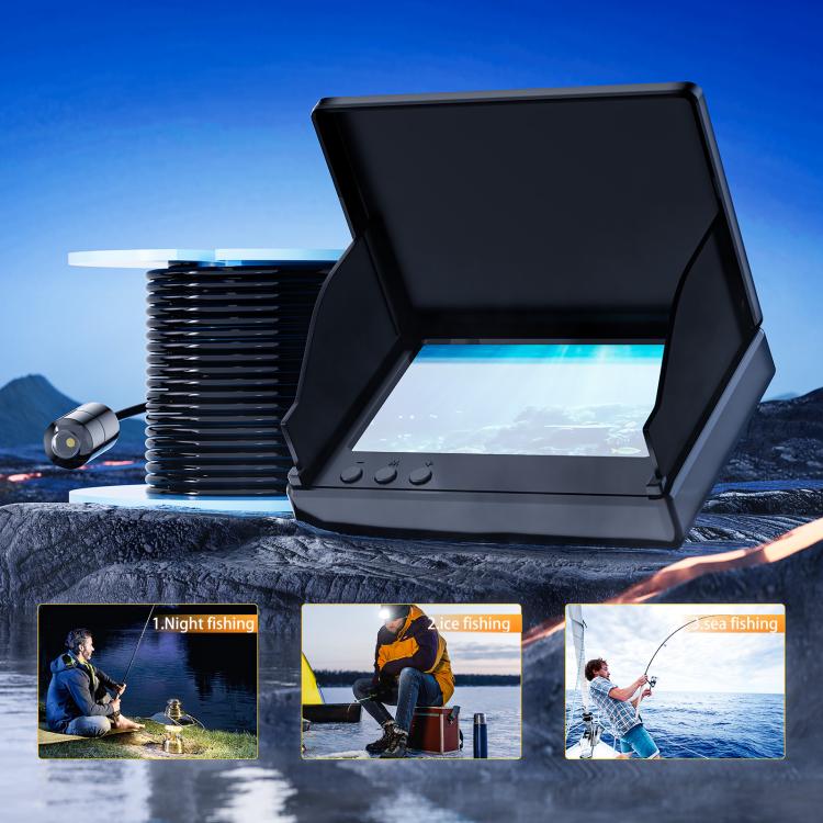 P300 4.3-inch Display 5MP HD Visual Fish Finder, Cable Length:15m