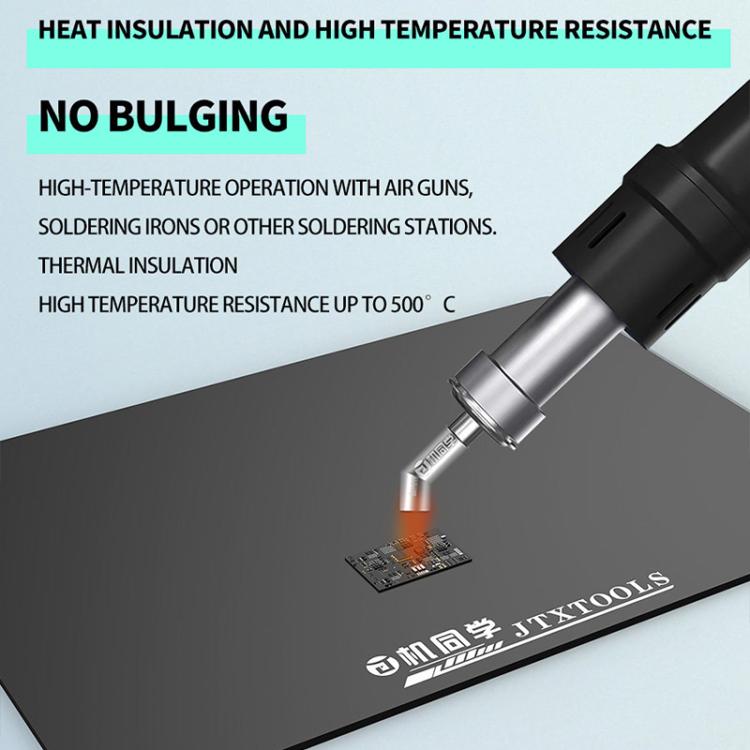 JTX TP-5 5mm Antistatic Anti-Slip Extra Thick Insulated Repair Black Silicone Pad