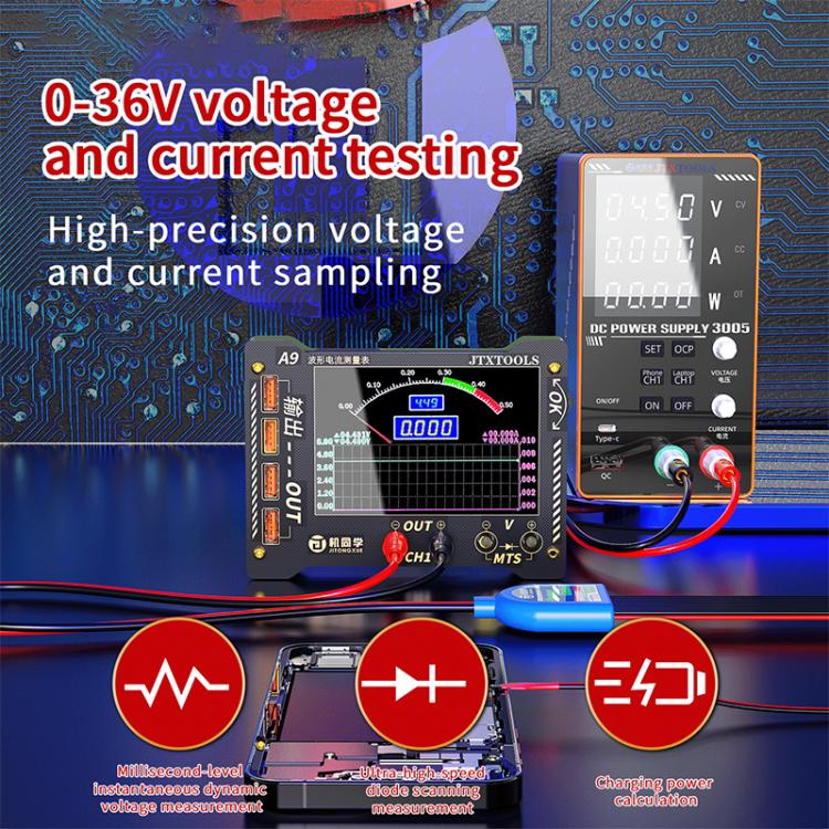 JTX A9 High-Precision Digital Display Curve Waveform Multifunction Measuring Meter