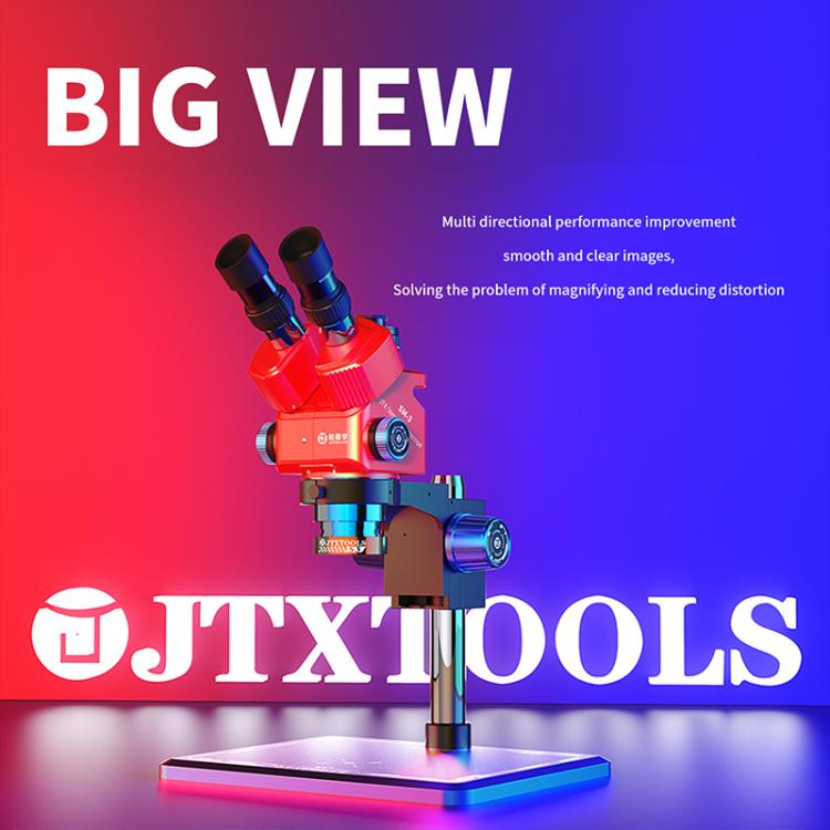 JTX SM-3 7-60X Adjustable Zoom Trinocular Stereo Microscope