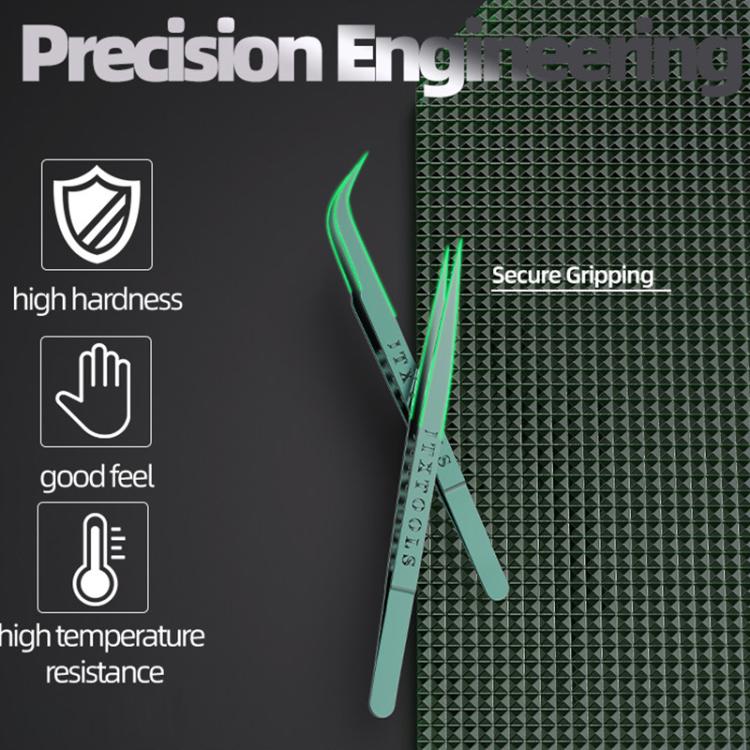JTX  Fine Polishing Titanium Alloy High Precision Tweezers, Model:Air-1