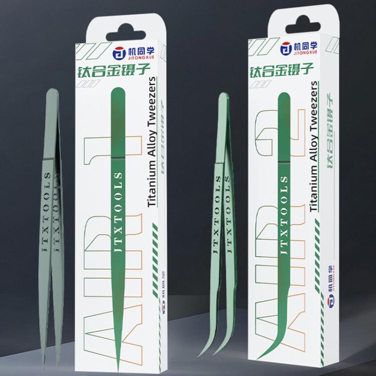 JTX  Fine Polishing Titanium Alloy High Precision Tweezers, Model:Air-1