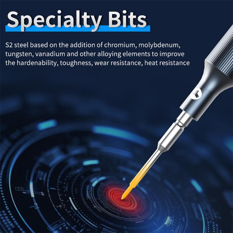 JTX JT-87 Anti-Slip Super Hard S2 Steel Precision 2D Screwdriver, Model:0.8