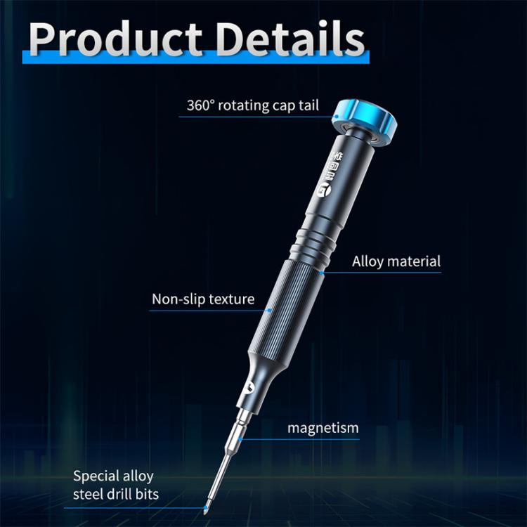 JTX JT-87 Anti-Slip Super Hard S2 Steel Precision 2D Screwdriver, Model:Y 0.6