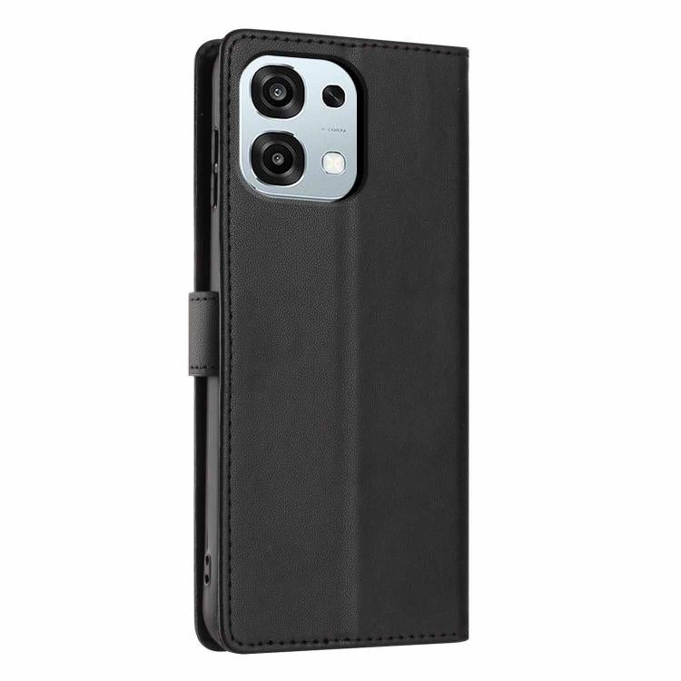 For OPPO A6 Pro 4G / 5G Global / F31 5G Tree Cat Embossed Flip Vegan Leather Phone Case