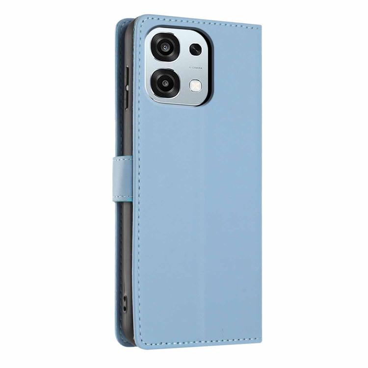 For OPPO A6 Pro 4G / 5G Global / F31 5G Tree Cat Embossed Flip Vegan Leather Phone Case
