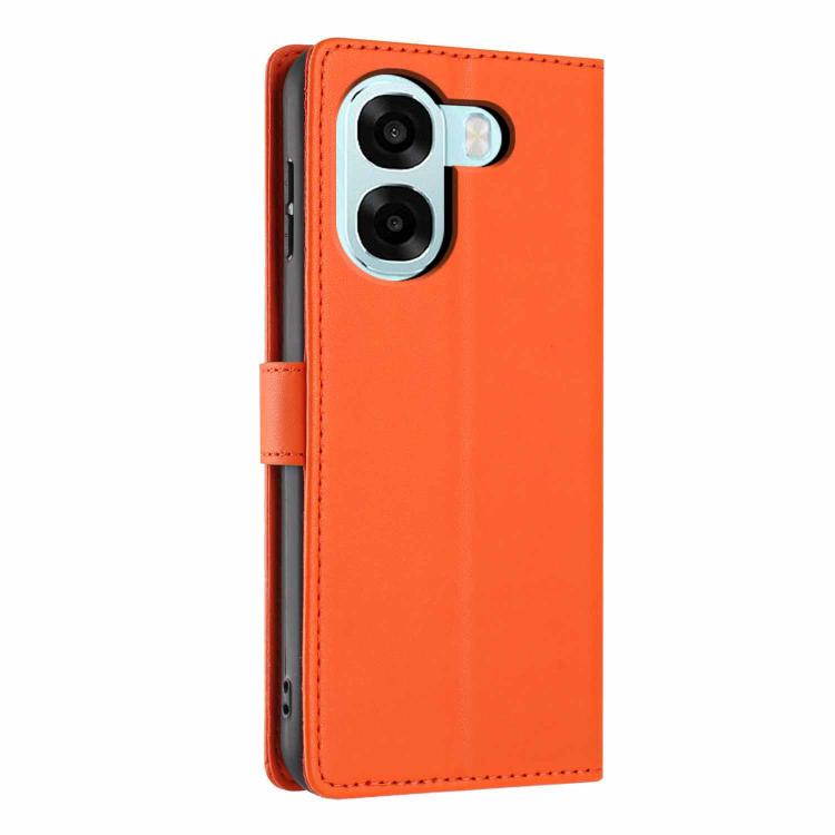 For OPPO A6x 5G / A6 5G Global Tree Cat Embossed Flip Vegan Leather Phone Case