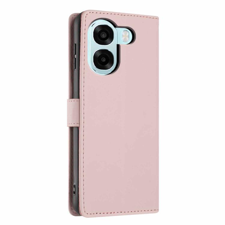 For OPPO A6x 5G / A6 5G Global Tree Cat Embossed Flip Vegan Leather Phone Case