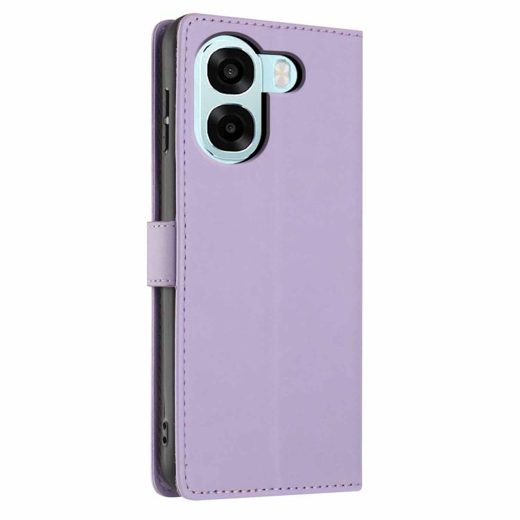 For OPPO A6x 5G / A6 5G Global Tree Cat Embossed Flip Vegan Leather Phone Case