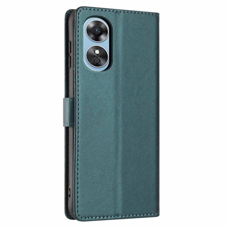 For OPPO A17 / A17k Tree Cat Embossed Flip Vegan Leather Phone Case