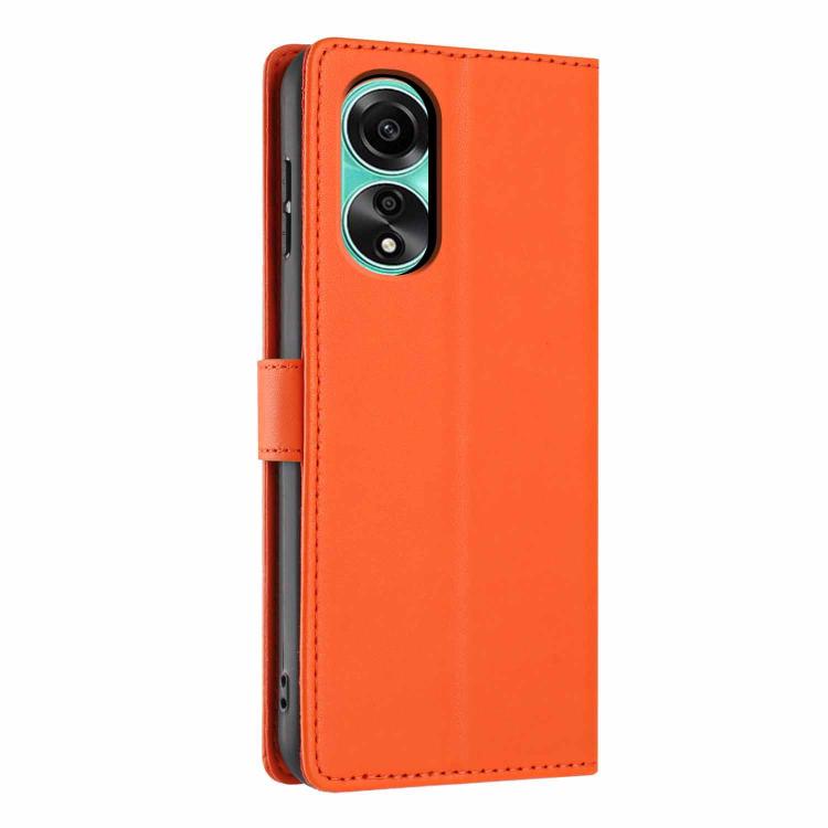 For OPPO A38 4G Global / A18 4G Tree Cat Embossed Flip Vegan Leather Phone Case