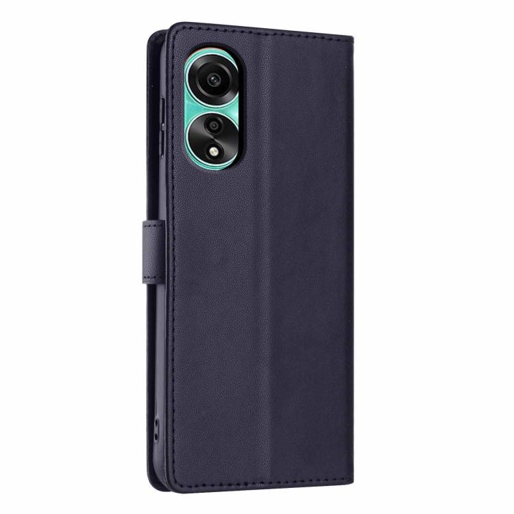 For OPPO A38 4G Global / A18 4G Tree Cat Embossed Flip Vegan Leather Phone Case