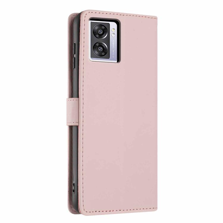 For OPPO A57 4G / A77 4G Global Tree Cat Embossed Flip Vegan Leather Phone Case