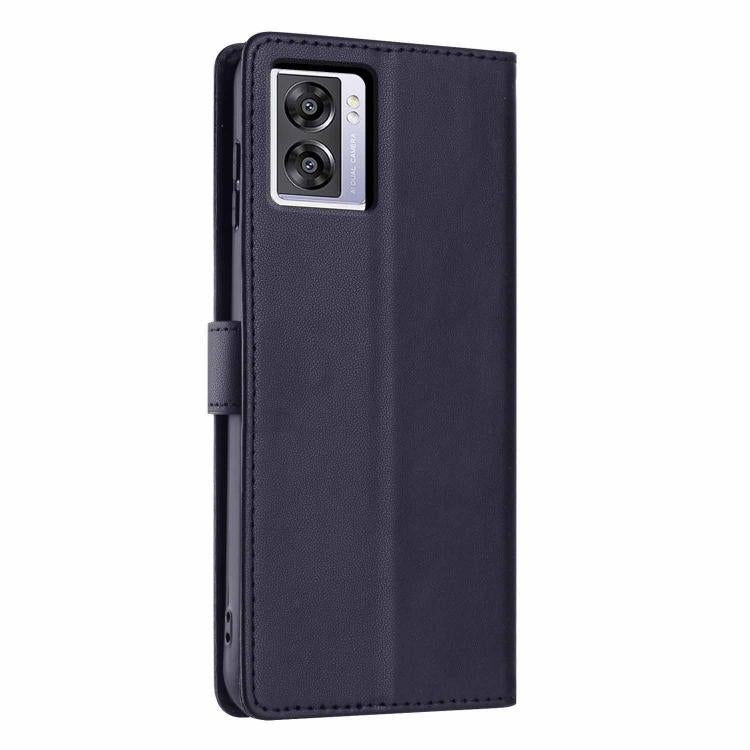 For OPPO A57 4G / A77 4G Global Tree Cat Embossed Flip Vegan Leather Phone Case
