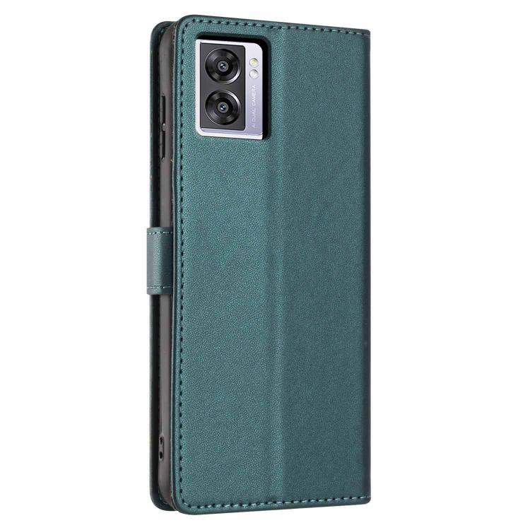 For OPPO A57 4G / A77 4G Global Tree Cat Embossed Flip Vegan Leather Phone Case
