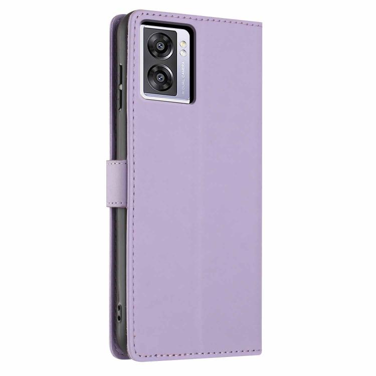For OPPO A57 4G / A77 4G Global Tree Cat Embossed Flip Vegan Leather Phone Case