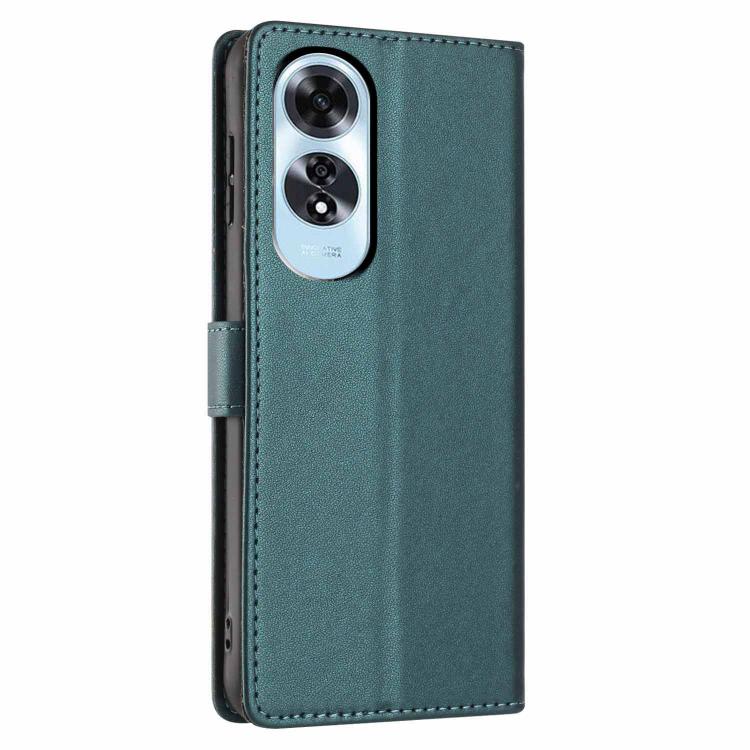 For OPPO A60 4G Global Tree Cat Embossed Flip Vegan Leather Phone Case