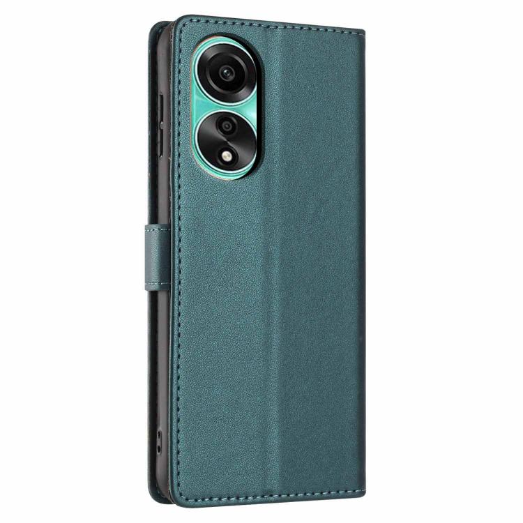 For OPPO A78 5G Global / A1x Tree Cat Embossed Flip Vegan Leather Phone Case