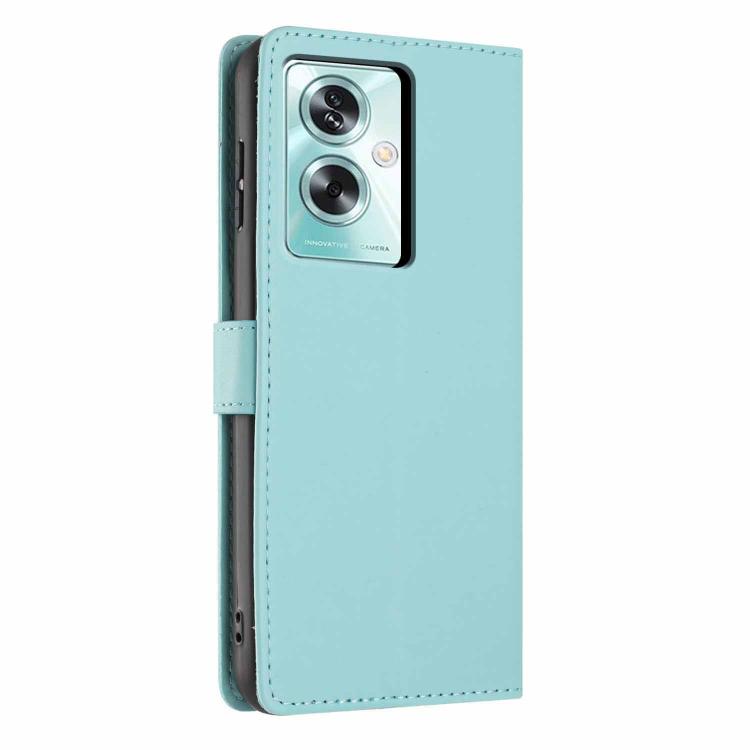 For OPPO A79 5G Tree Cat Embossed Flip Vegan Leather Phone Case