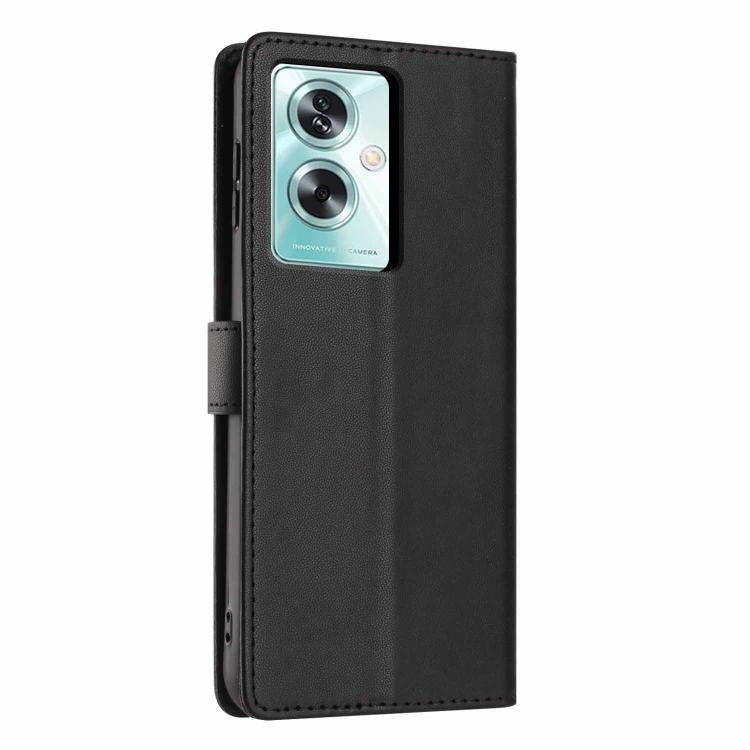 For OPPO A79 5G Tree Cat Embossed Flip Vegan Leather Phone Case
