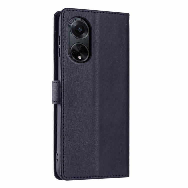 For OPPO A98 5G Tree Cat Embossed Flip Vegan Leather Phone Case