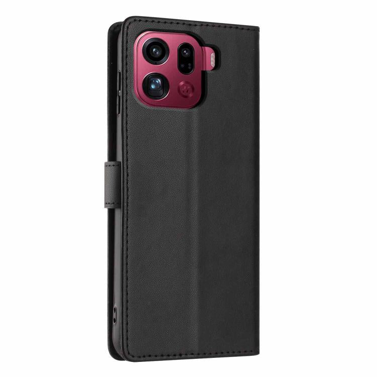 For OPPO Find X9 Pro Tree Cat Embossed Flip Vegan Leather Phone Case